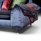 Canapé tissu avec accoudoirs de porte linéaires objets Axel Viadurini