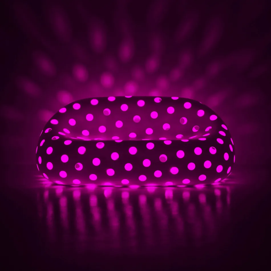 Canapé d'extérieur lumineux en polyéthylène avec LED Made in Italy - Asso Viadurini