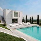 Canapé d'extérieur moderne en polyéthylène design Made in Italy - Ervin Viadurini