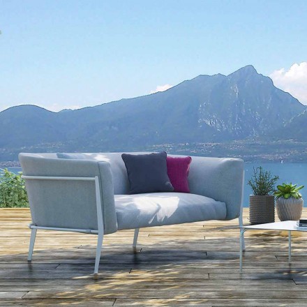 Canapé moderne pour design amovible extérieur ou intérieur fabriqué en Italie - Carmine Viadurini