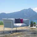 Canapé moderne pour design amovible extérieur ou intérieur fabriqué en Italie - Carmine