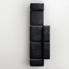 Saphir - Canapé modulaire moderne avec base en verre, fabriqué en Italie Viadurini