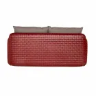 Canapé d'extérieur 2 places en tissu ou en cuir - Mara by Slide Viadurini