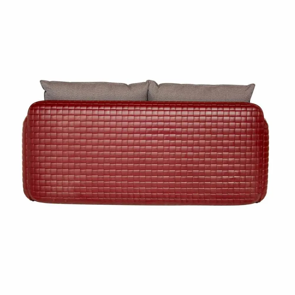 Canapé d'extérieur 2 places en tissu ou en cuir - Mara by Slide Viadurini