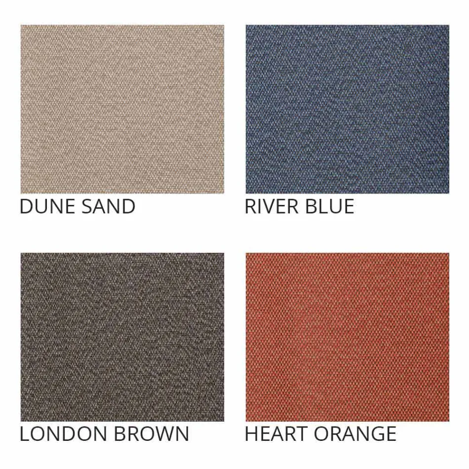 Canapé d'extérieur 2 places en tissu ou en cuir - Mara by Slide Viadurini