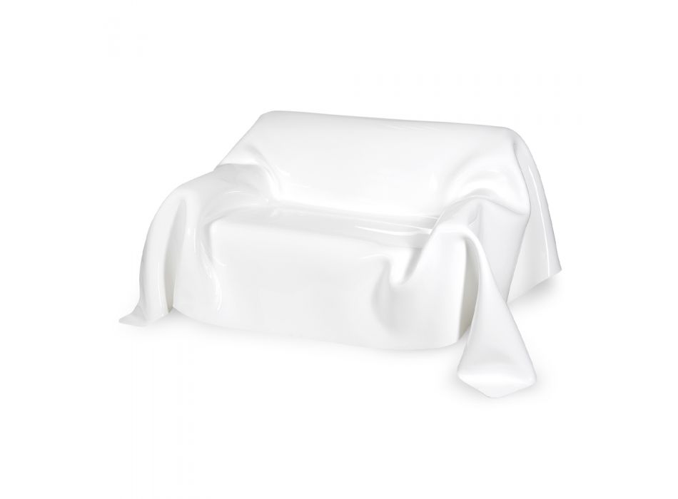 Canapé Plexiglas Blanc ou Multicolore Recyclable Intérieur Extérieur - Jolly Viadurini