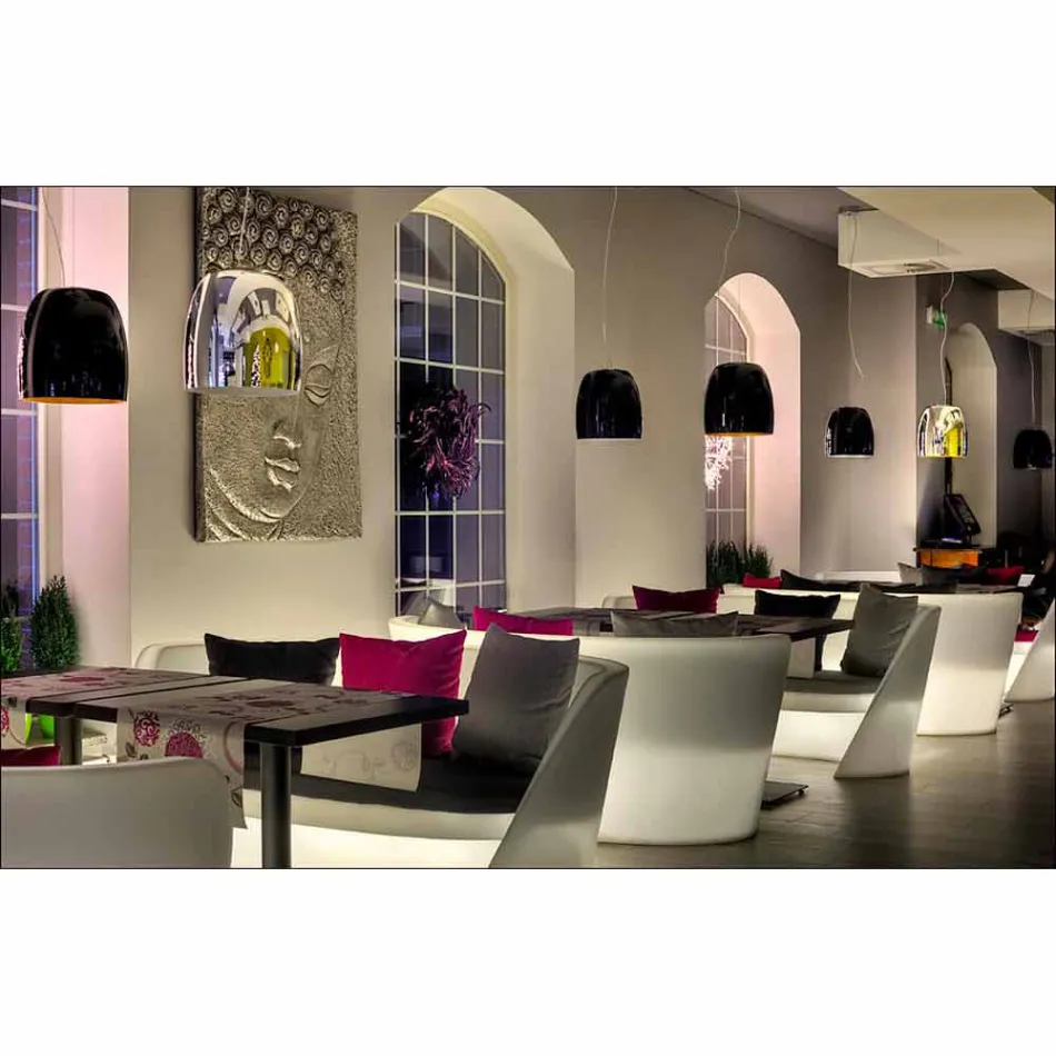 Canapé Slide Rap design d'intérieur en polyéthylène fabriqué en Italie Viadurini