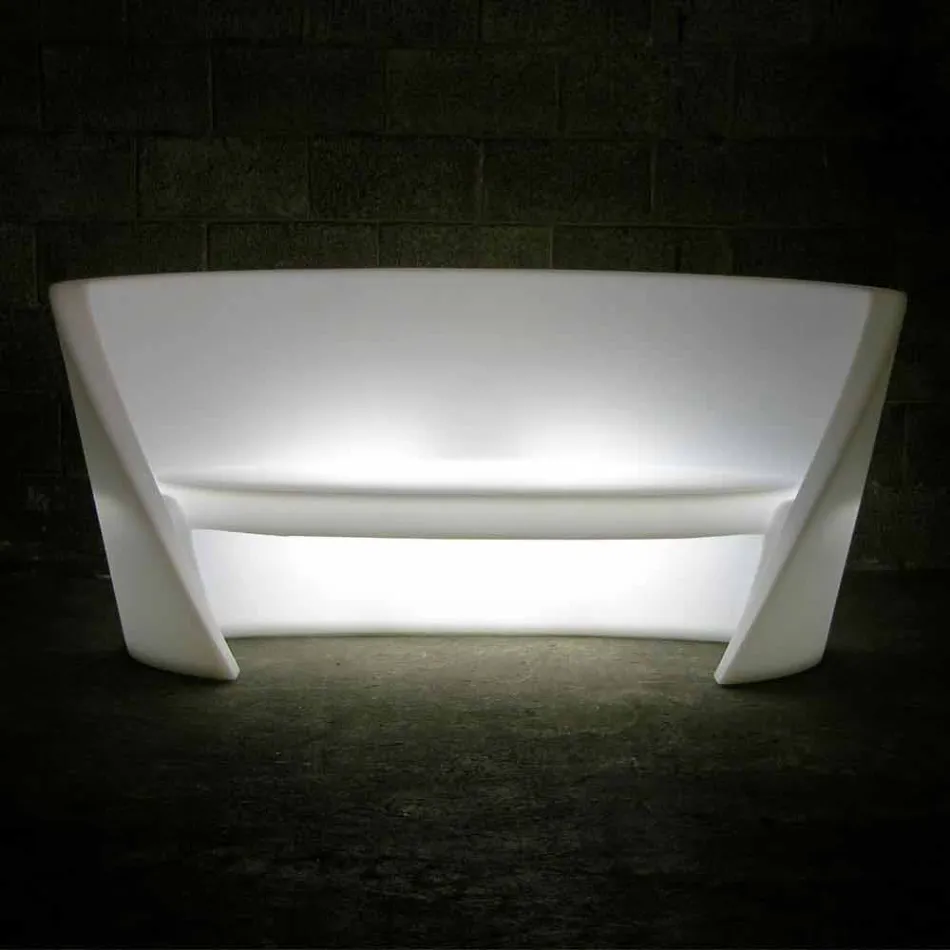 Canapé Slide Rap design d'intérieur en polyéthylène fabriqué en Italie Viadurini