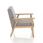 Canapé en bois de pin massif - Xénon Viadurini