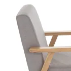 Canapé en bois de pin massif - Xénon Viadurini