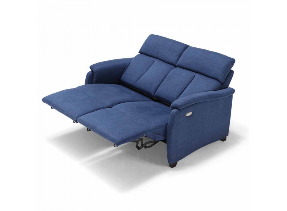 relaxation électrique Canapé-lit, 2 sièges électriques Gelso, design moderne Viadurini
