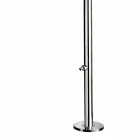 Douche d'extérieur en acier inoxydable chromé avec lave-pieds Made in Italy - Modeo Viadurini