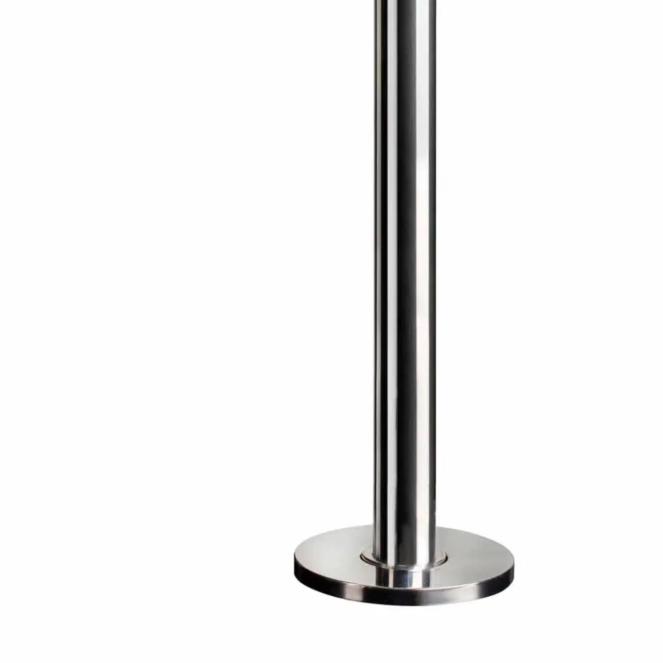 Douche de jardin en acier avec robinet temporisé Made in Italy - Norton Viadurini