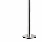 Douche de jardin en acier inoxydable avec pommeau de douche rond Made in Italy - Norton Viadurini