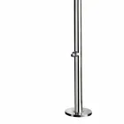 Douche de jardin en acier inoxydable chromé avec lave-pieds Made in Italy - Modeo Viadurini