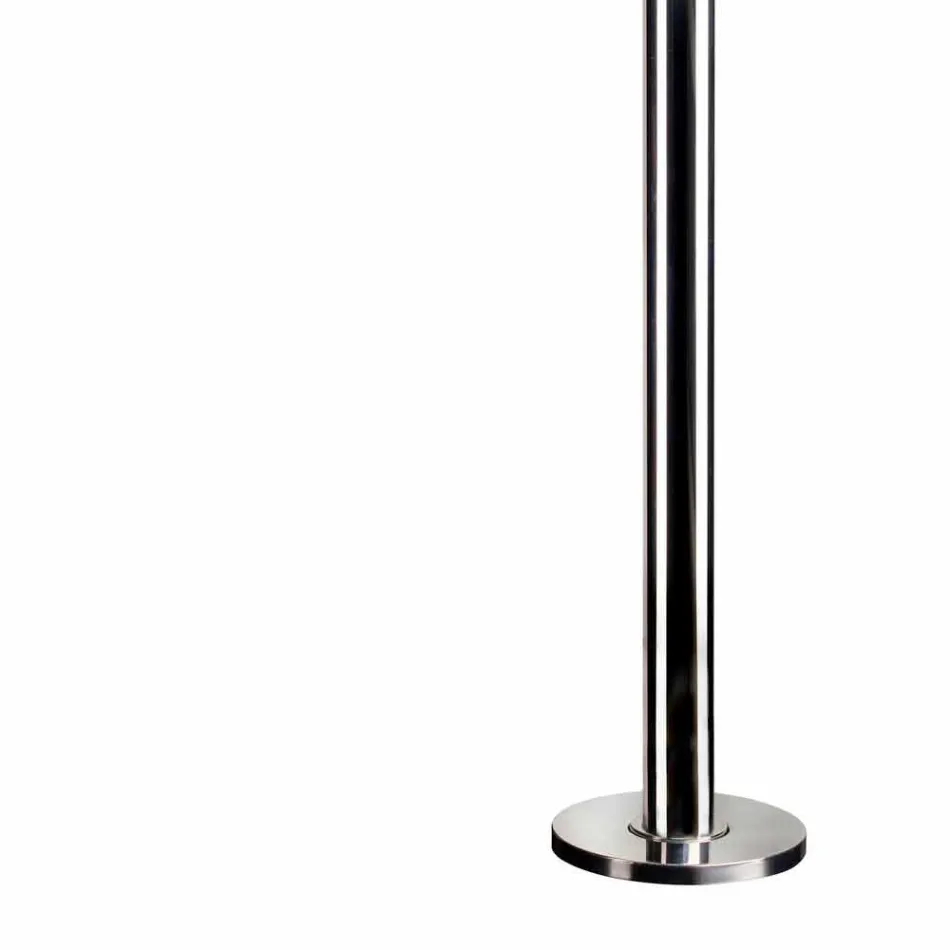 Douche extérieure en acier avec mitigeur et pomme de douche ronde Made in Itay - Yuki Viadurini