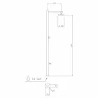 Douche extérieure en acier inoxydable chromé avec mitigeur Made in Italy - Modeo Viadurini