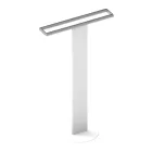 Lavabo porte-serviettes sur pied double en aluminium blanc ou noir - Alcade Viadurini