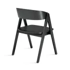 Deux chaises Vesta avec une finition effet bois et un dossier incurvé, disponibles en deux coloris. Viadurini