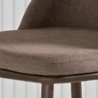 Deux fauteuils rembourrés avec une structure en métal et un design équilibré - Soie Viadurini