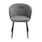 Deux chaises en métal peint et tissu rembourré de couleurs variées - Atria Viadurini