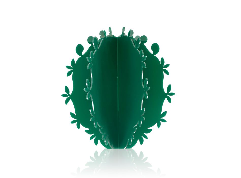 Élément décoratif en plexiglas en forme de cactus fabriqué en Italie - Woody Viadurini