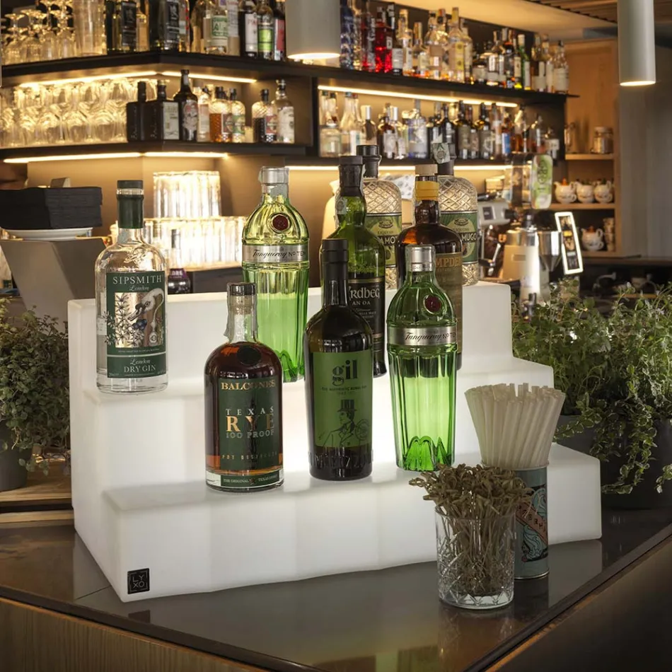 Présentoir de bouteilles en trois étapes Made in Italy - Capo Viadurini