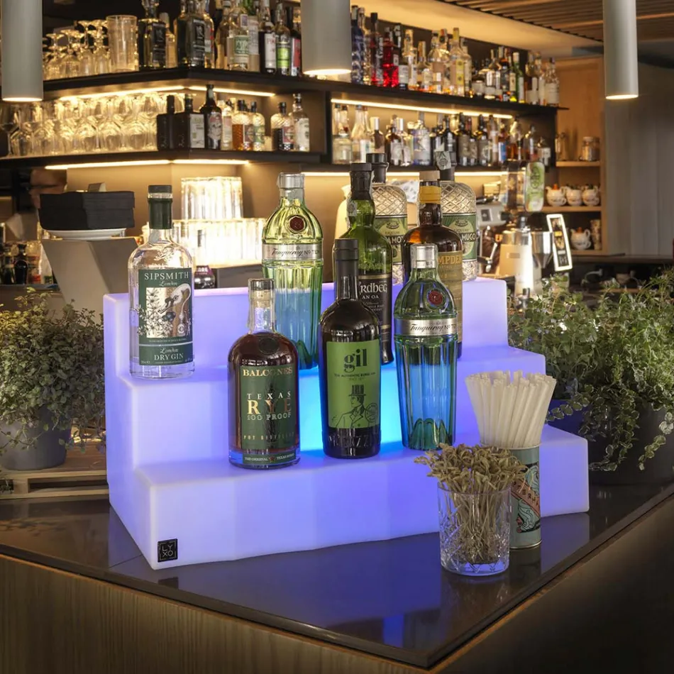 Présentoir de bouteilles en trois étapes Made in Italy - Capo Viadurini