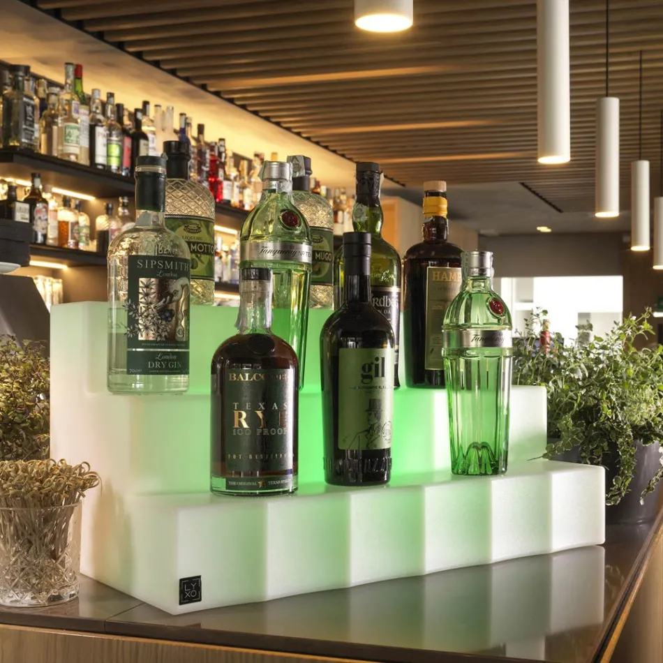 Présentoir de bouteilles en trois étapes Made in Italy - Capo Viadurini