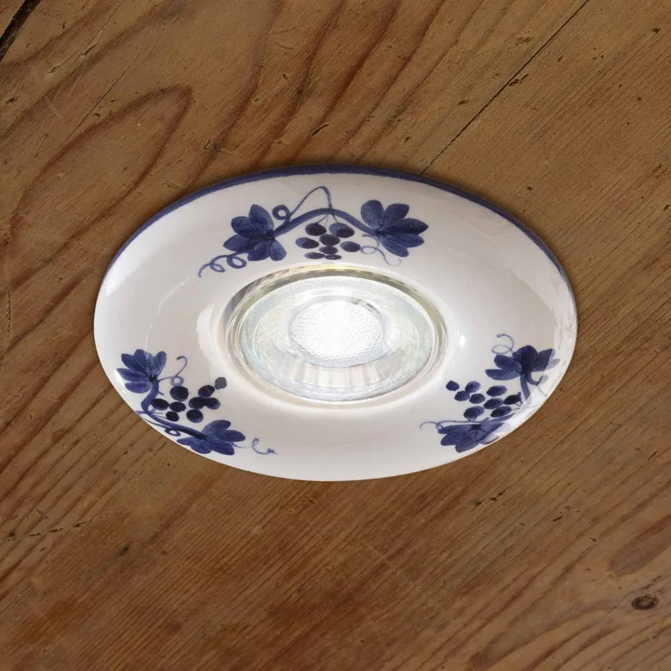 Spot encastré en céramique faite en Italie Pescara par Ferroluce Viadurini