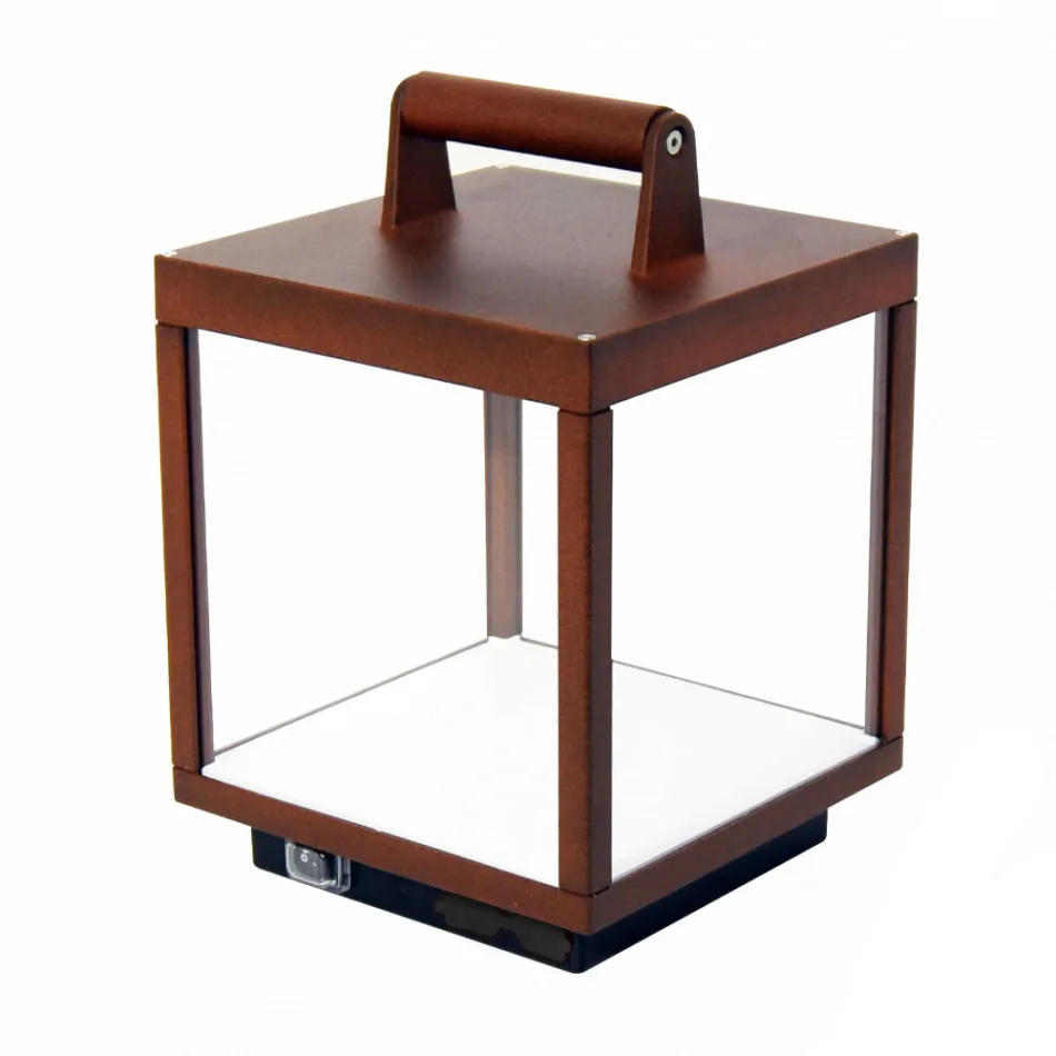 Spot Led Extérieur Décoratif en Aluminium Blanc ou Corten - Bettina Viadurini