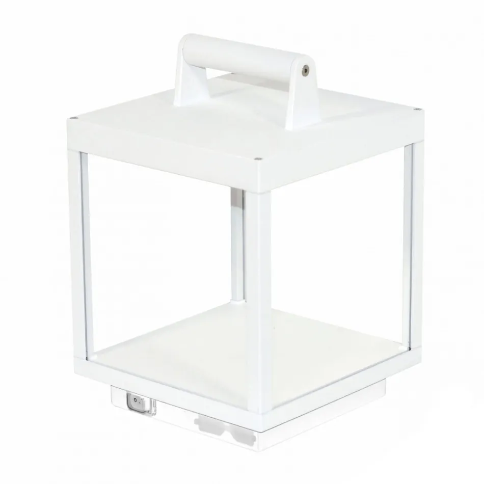 Spot Led Extérieur Décoratif en Aluminium Blanc ou Corten - Bettina Viadurini