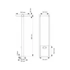 Spot Solaire Extérieur Led en Aluminium Blanc ou Noir Mat - Agorio Viadurini