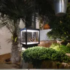 Spot LED Solaire Portable en Aluminium Blanc, Noir ou Corten - Bettina Viadurini