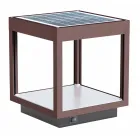 Spot LED Solaire Portable en Aluminium Blanc, Noir ou Corten - Bettina Viadurini