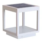 Spot LED Solaire Portable en Aluminium Blanc, Noir ou Corten - Bettina Viadurini