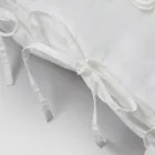 Taie d'Oreiller en Lin avec Dentelle Armonia et Lacets ou Dos Poudre - Masone Viadurini