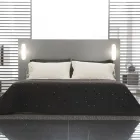 Taie d'oreiller en lin avec dentelle Poema et dentelles beurre ou noires fabriquées en Italie - Masone Viadurini