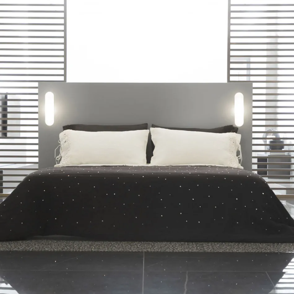 Taie d'oreiller en lin avec dentelle Poema et dentelles beurre ou noires fabriquées en Italie - Masone Viadurini