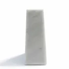 Serre-livre moderne en marbre blanc de Carrare fabriqué en Italie - Tria Viadurini