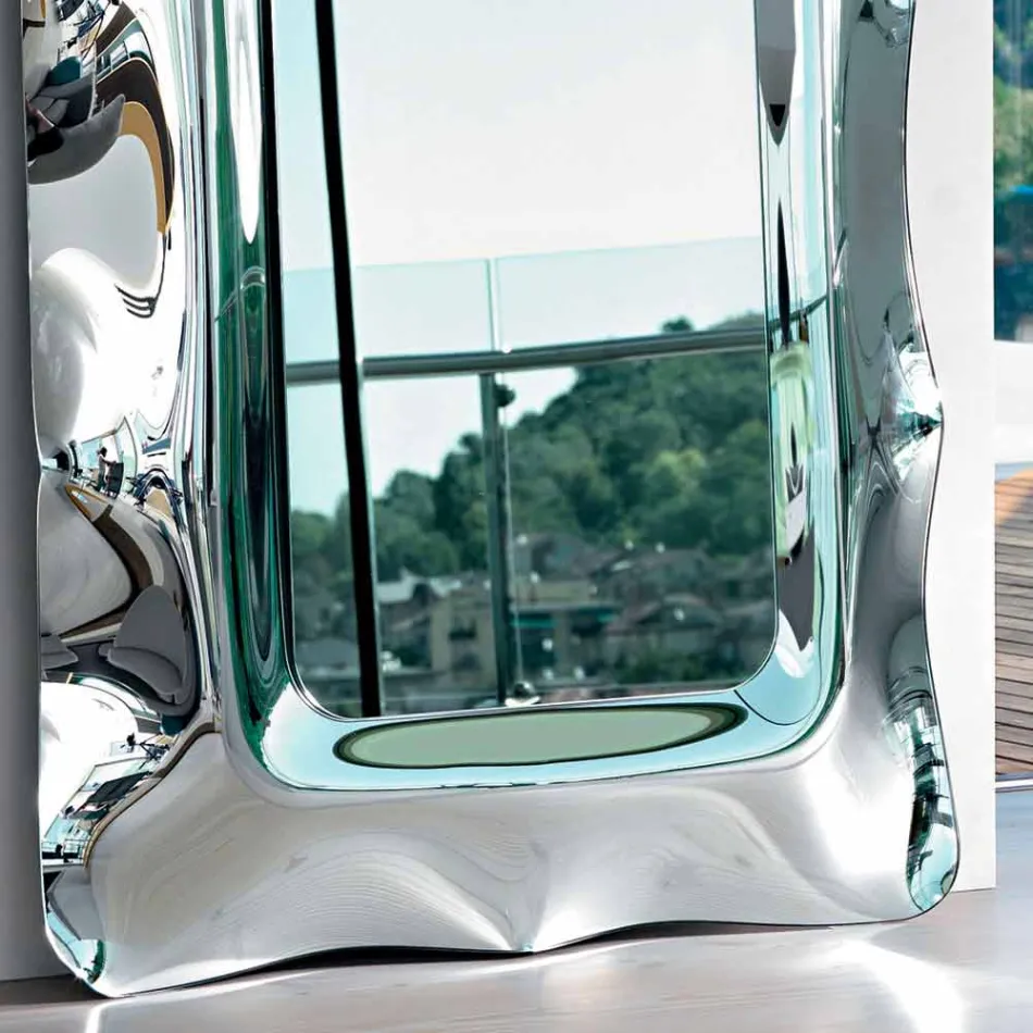 Miroir de sol / mur Fiam Italia Dorian 202x105cm fabriqué en Italie Viadurini