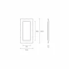 Miroir de sol / mur Fiam Italia Dorian 202x105cm fabriqué en Italie Viadurini