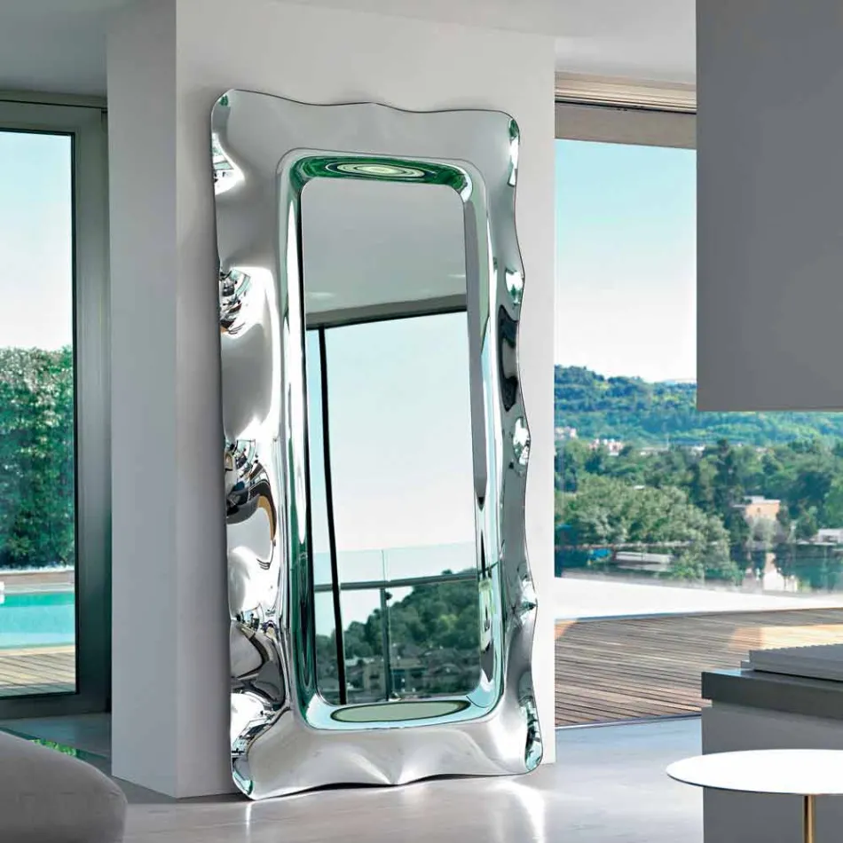 Miroir de sol / mur Fiam Italia Dorian 202x105cm fabriqué en Italie Viadurini