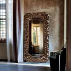 Miroir mural design nouveau baroque Fiam Veblèn fabriqué en Italie Viadurini
