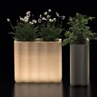 Jardinière lumineuse en polyéthylène coloré à deux sources d'alimentation, fabriquée en Italie - Barbia Viadurini