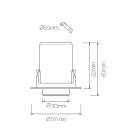 Plafonnier Photoprojecteur en Aluminium Blanc ou Noir 4 Pièces - Etruscan Viadurini