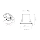 Plafonnier Led Réglable Intérieur Photoprojecteur en Aluminium - Etruscan Viadurini