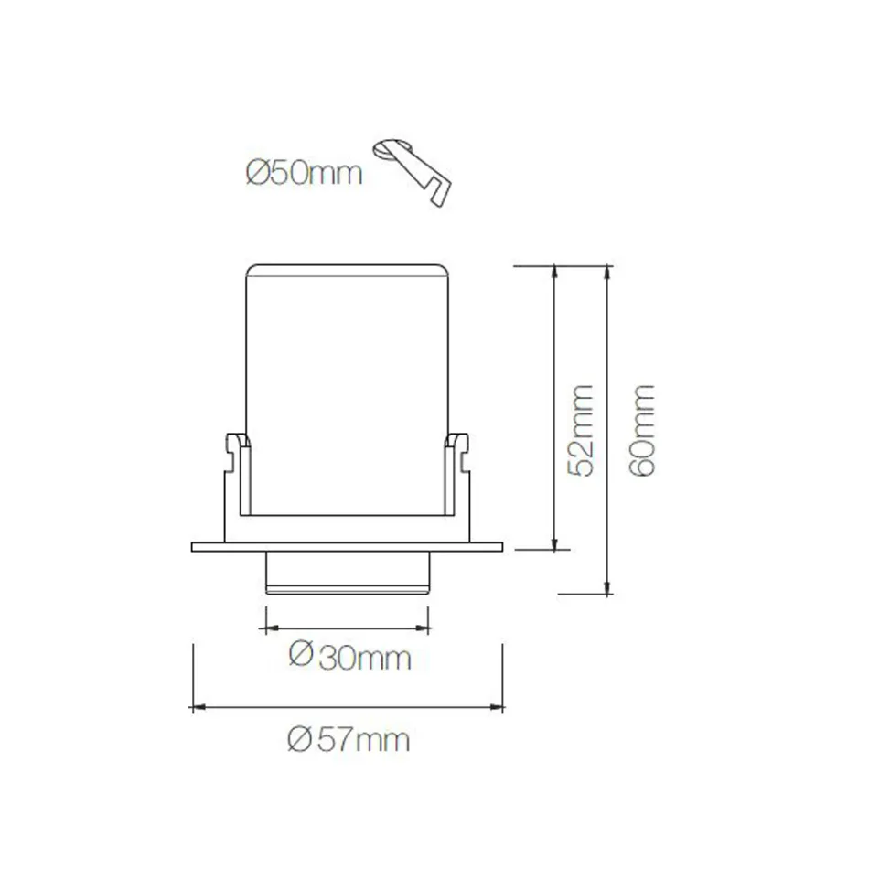 Plafonnier Led Réglable Photoprojecteur en Aluminium 4 Pièces - Etrusque Viadurini