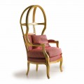 Fratelli Boffi Babette fauteuil design en bois rembourré en tissu