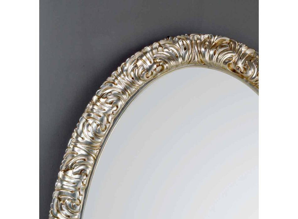 Grand miroir ovale du sol / mur vie, 114x190 cm Viadurini